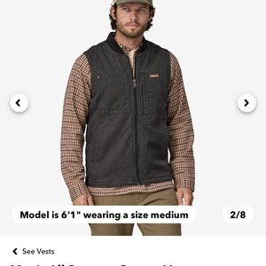 New Patagonia Men's All Seasons Canvas Vest- Size 2XL